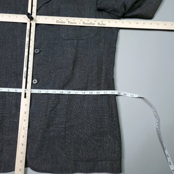 Ermenegildo Zegna Soft Linen Mohair 3 Button Partially Lined Blazer 44R - Picture 8 of 12